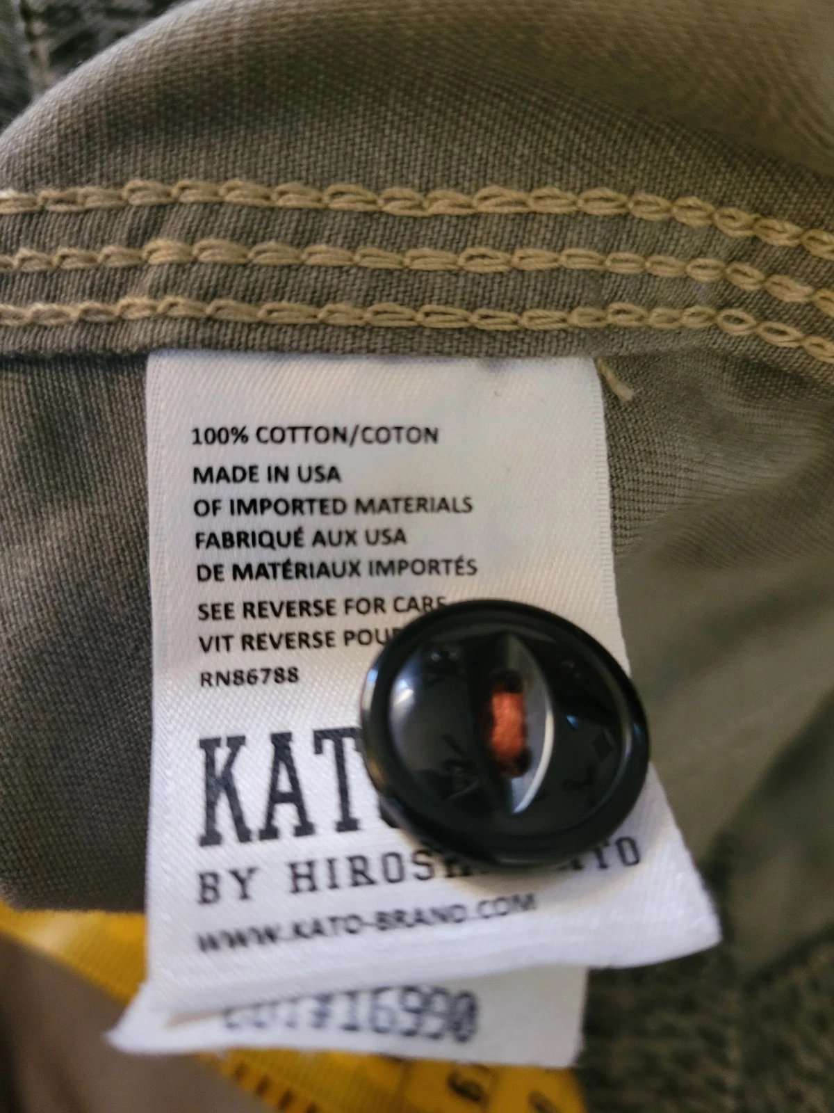 Kato The Vice Rain Camouflage Chore Jacket Hiroshi Green Black Shacket Men M - product detail image 9