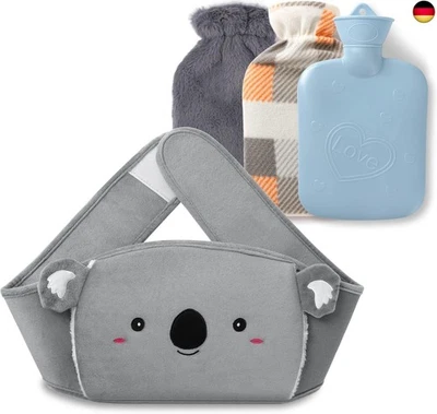 MARKE YACA Wärmflasche Mit Bezug Wärmflaschengürtel Tier - 4 Stück Wärmflaschen-gürtel, Wär