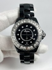 Chanel J12 Limited Edition Black Ceramic and Diamonds Lady's Watch, H2428