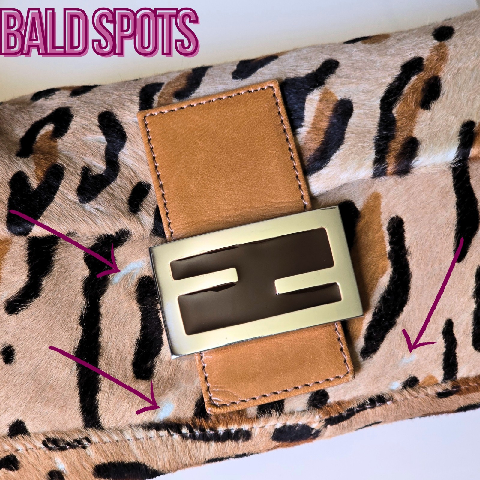 Fendi Baguette Leopard Print Pony Hair - image 10