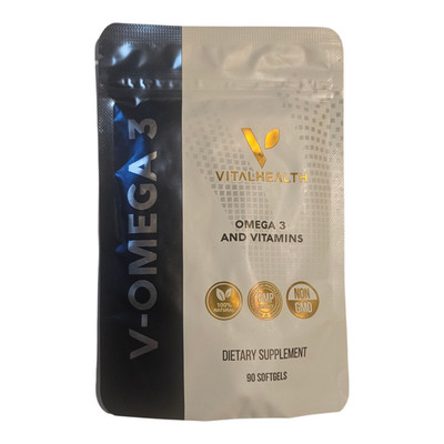 Vital Health V-OMEGA 3 Vitamins 90 Capsules