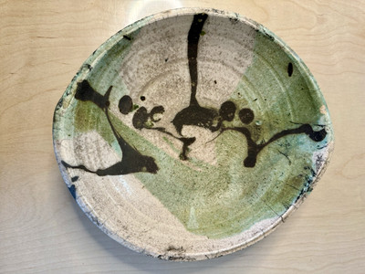 PAUL SOLDNER Original Stoneware Ceramic Raku Pottery Centerpiece Bowl Signed