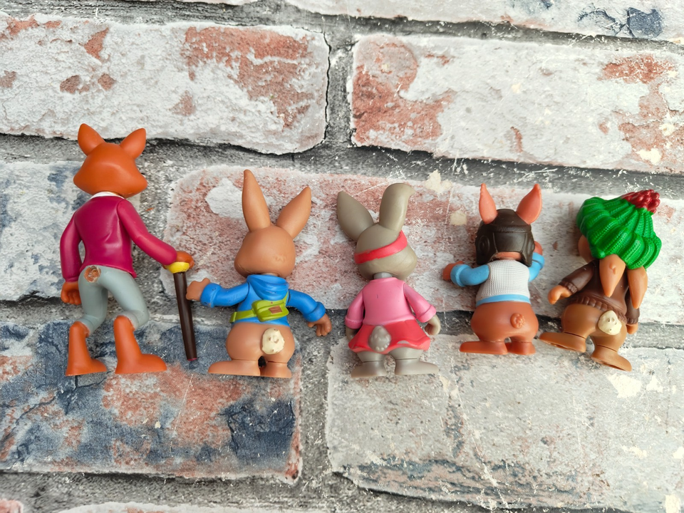 Peter Rabbit Figures - Benjamin Bunny Lily Bobtail Mr Todd Fox ...