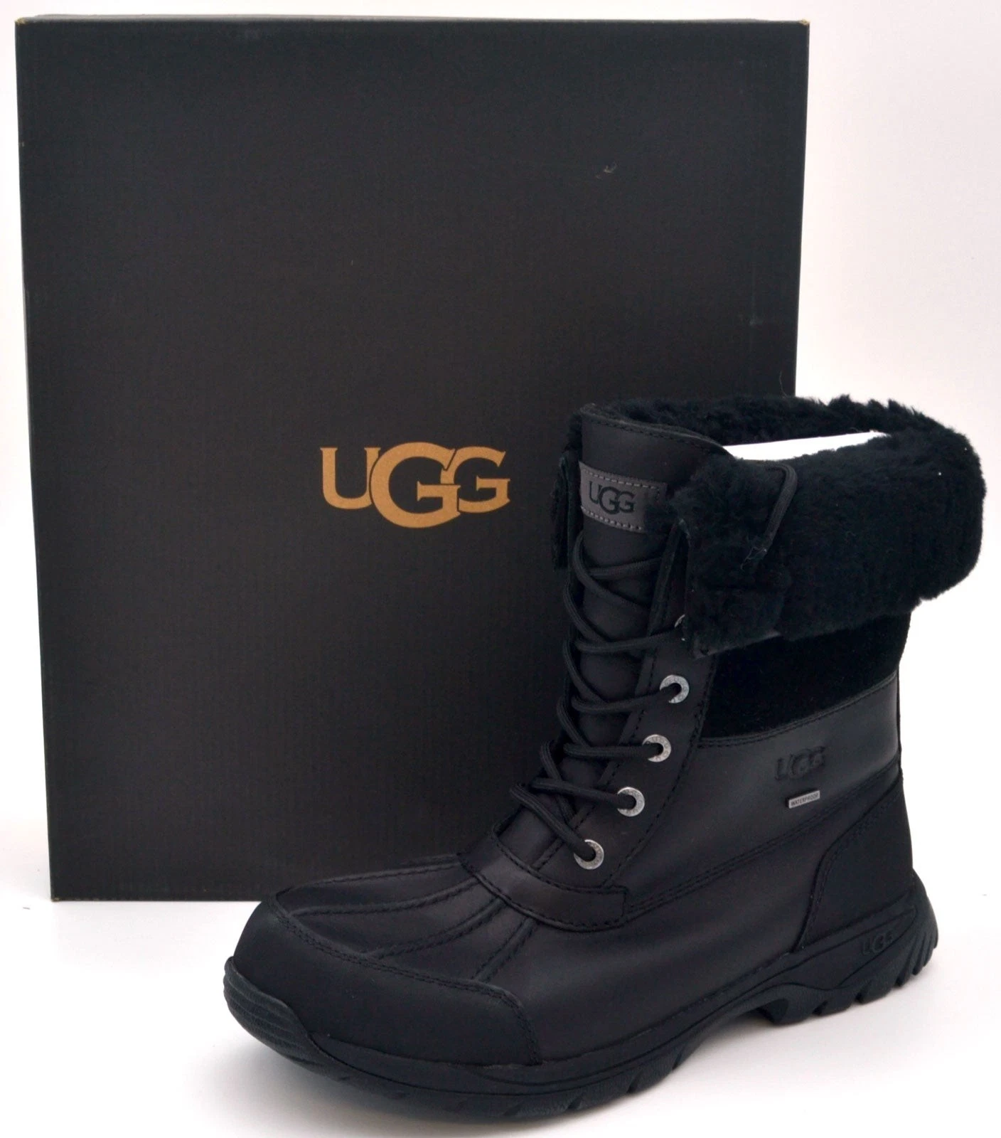 UGG Mens Butte Boots | Black | 5521-BLK | Authentic New