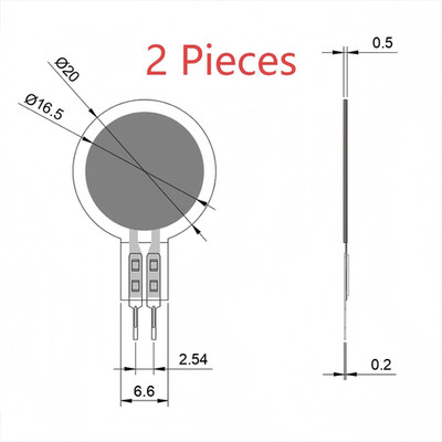 100KG Heavy Duty Thin Film Pressure Sensor Industrial Force Measurement FSR