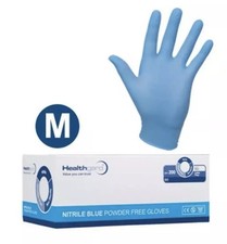 200 HEALTHGARD NITRILE Medium BLUE Medical/surgical GLOVES POWDER & LATEX FREE