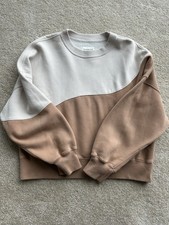 Abercrombie Fitch Women's Soft Max Essentials Beige Pullover Sweatshirt L