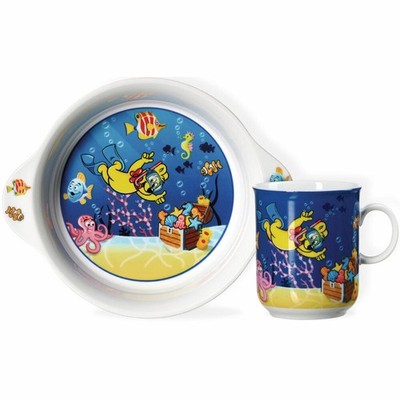 Ritzenhoff & Breker Kinderset Haribo Seaworld 2-tlg., Porzellan, Blau, 438093