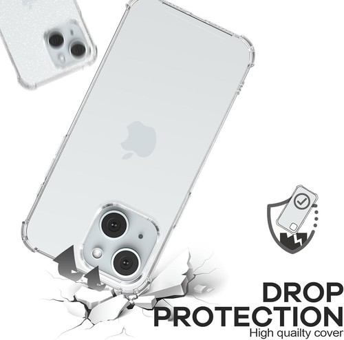 Für iPhone 15 Hülle klar mit 4 Ecken stoßfester Schutz - Bild 4 von 7