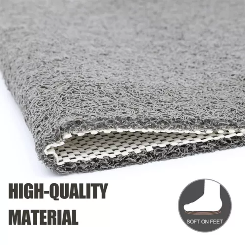Loofah Shower Mat for Inside Shower Non-Slip Anti Mould PVC Bath Mat Quick Dry - Picture 2 of 15