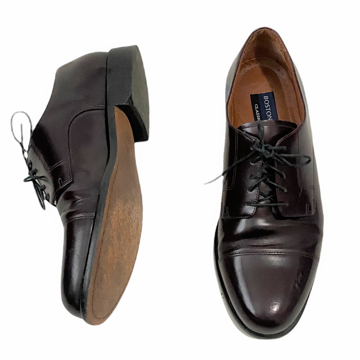 Bostonian Oxford Dress Shoes Mens Size 10.5M Brown Italian Leather Almond Toe Bostonian Men main image 4