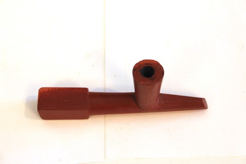 "Antiguo cuenco de pipa de paz de piedra catlinita tallada nativo americano indio llano 7""" - Imagen 3 de 9