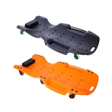 48" Low Profile Creeper Garage 440LBS Rolling Car Repair Cart w/ Dual Tool Trays