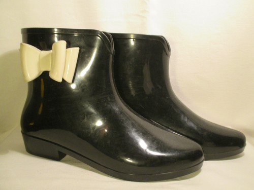 Vintage Mujer Botas de Goma 6/39 Rubber Agua Negro | eBay