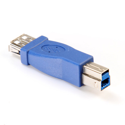 SuperSpeed USB 3.0 A Female to B Male Adapter For CANON HP DELL Printer Blue