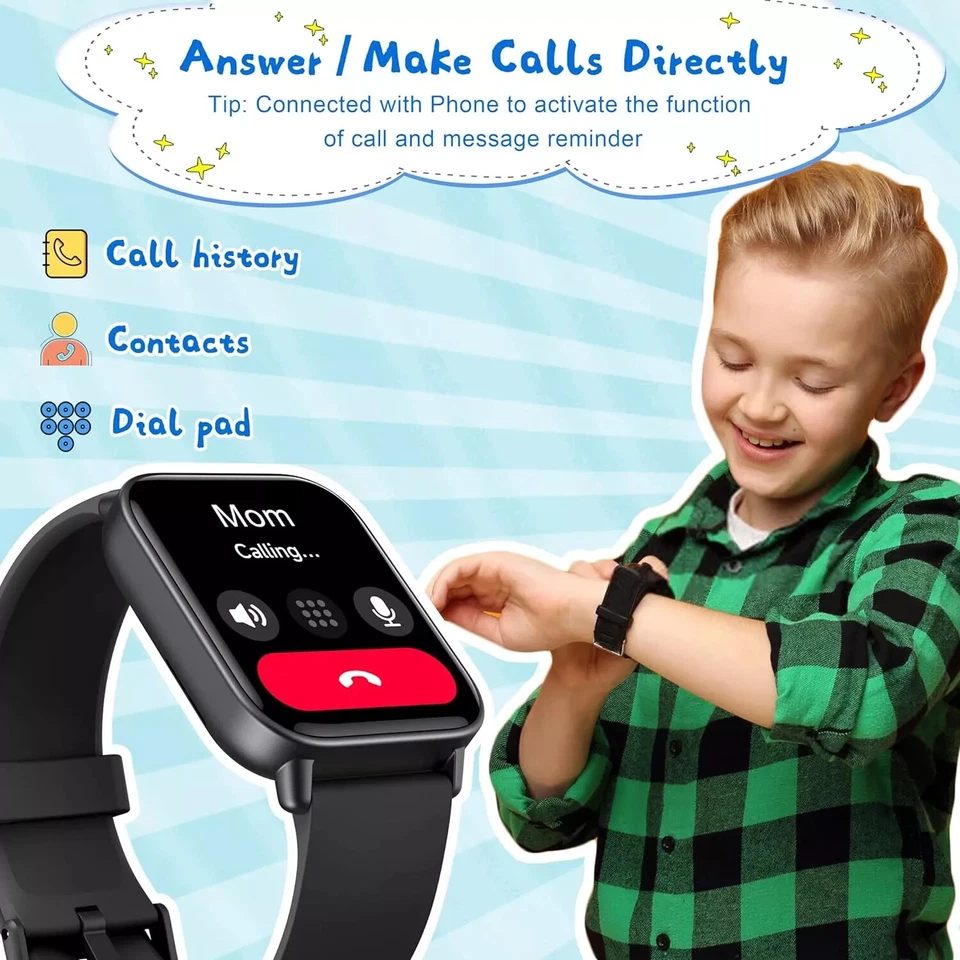 Kids Smart Watch, Waterproof Swimming Smartwatch, 1.8'' Fitness Activity, NEW - Image 2 of 4