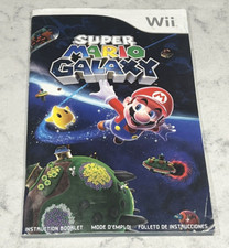  Manual Only Super Mario Galaxy - Nintendo Wii Authentic Instruction Booklet