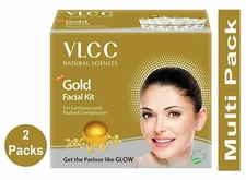 2x VLCC Natural Sciences Gold Facial Kit - 60 gm Free Shipping to USA