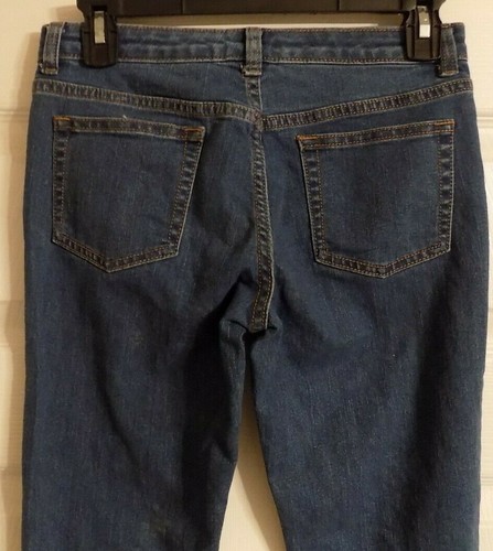 Girl's Crazy 8 Denim Blue Skinny Jeans Size 14 Girls Adjustable Waist 5 Pockets - 第 5/6 張圖片