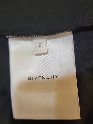 GIVENCHY Size S Women's Black Top Blouse Witn Neck Details & Shoulder Zip #C - Picture 13 of 15
