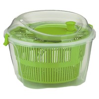 Kela Mailin Salatschleuder 4,4 Liter GrüN Transparent Kunststoff Ø 24,5 Cm