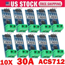 10PCS New Design 30A Range Current Detect Sensor Modules ACS712 For