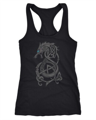 Damen Tank-Top Wolf Fenrir Fabelwesen Wikinger nordische Mythologie Odin