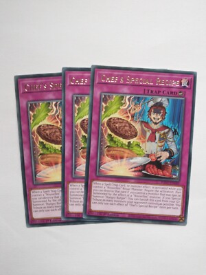 Yu-Gi-Oh 3x Chef's Special Recipe WISU-EN040 Rare NM