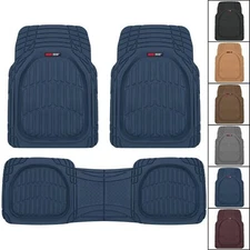 Motor Trend Original FlexTough Deep Dish Car Floor Mats Front Rear All Weather