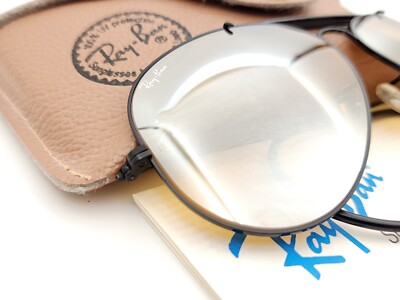 Vintage B&L Ray Ban Bausch & Lomb Ambermatic DGM Black Aviator
