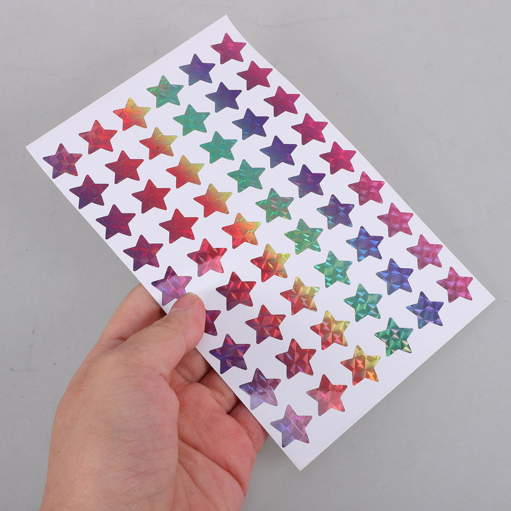 15 Sheets Five-point Star Decals Student Stickers Removable | eBay