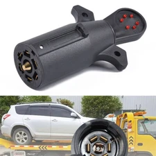 7 Way RV Blade Trailer Light Wiring Tester Hitch LED Connector Adapter Pin Plug