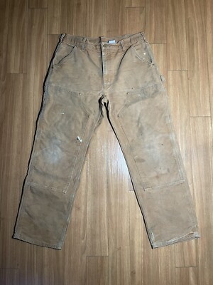パンツ 90s carhartt double knee painter pants vintage old 90s Carhartt double-knee painter pants Black MADE IN