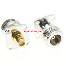 1Pcs N female jack to SMA female flange mount RF adapter connector 17.5 17.5