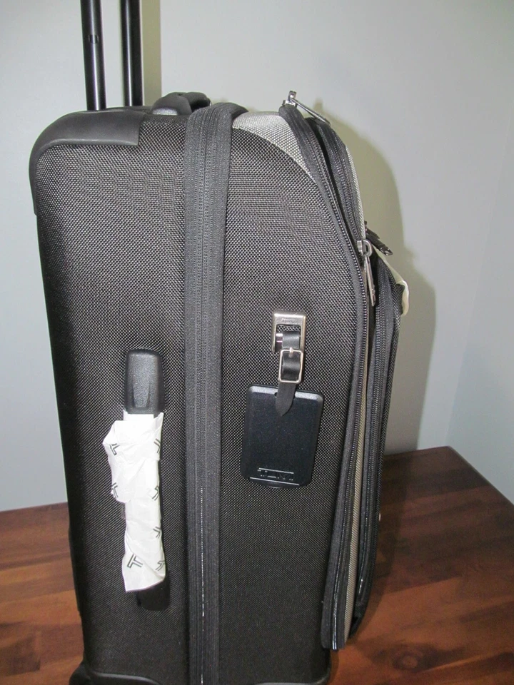 Tumi Merge-International Mist Green/ Black Front Lid Access Carry On-$775. NWT - Image 2 of 4