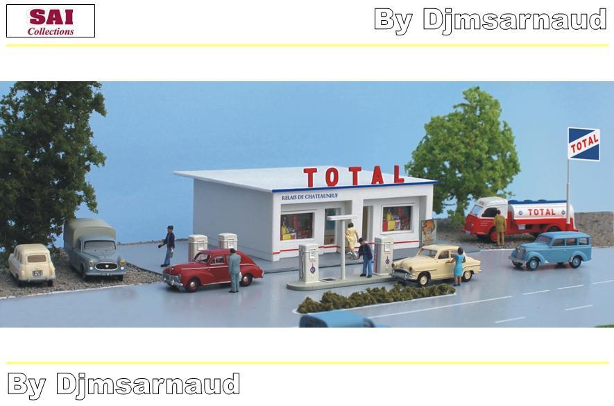 Service station total of 1960 with pumps sai sai-collection 162-ech 1 87 Service station total of 1960 with pumps sai sai-collection 162-ech 1 87