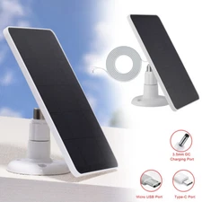 Universal Solar Panel for Ring Spotlight Stick Up Cam Battery Charger 10ft Cable