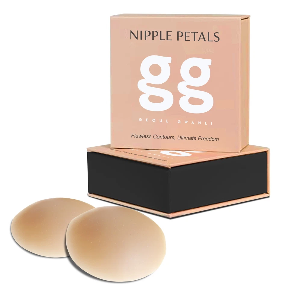 Almohadilla adhesiva de silicona reutilizable para cubre pezones sujetador invisible pecho redondo un par - Imagen 3 de 4