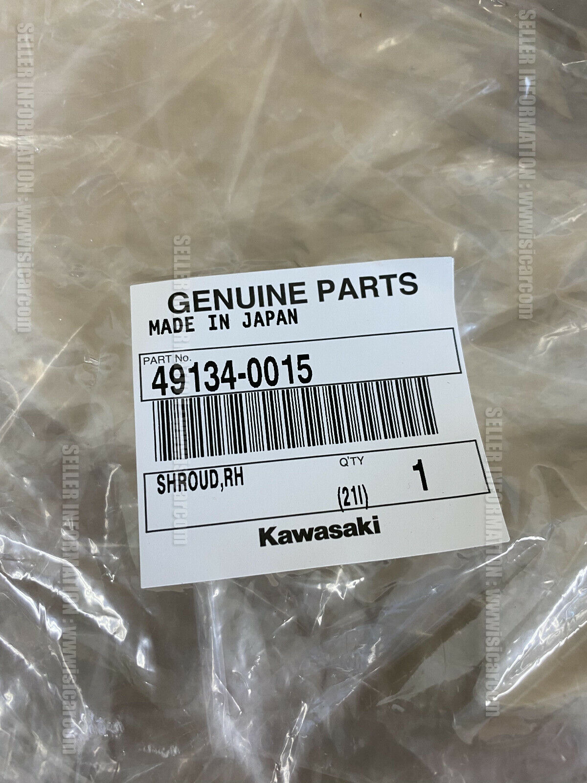 KAWASAKI Z H2 2020-2021 ZR1000KLF SHROUD RH 49134-0015 exterior parts body  fixit
