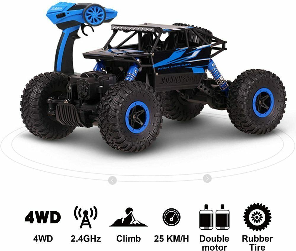 4WD Rock Crawler Truck Electric Monster Truck 1:18 2.4G RC Car Off