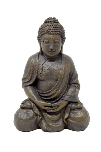 Decorative Meditating Buddha Head Figurine, 12
