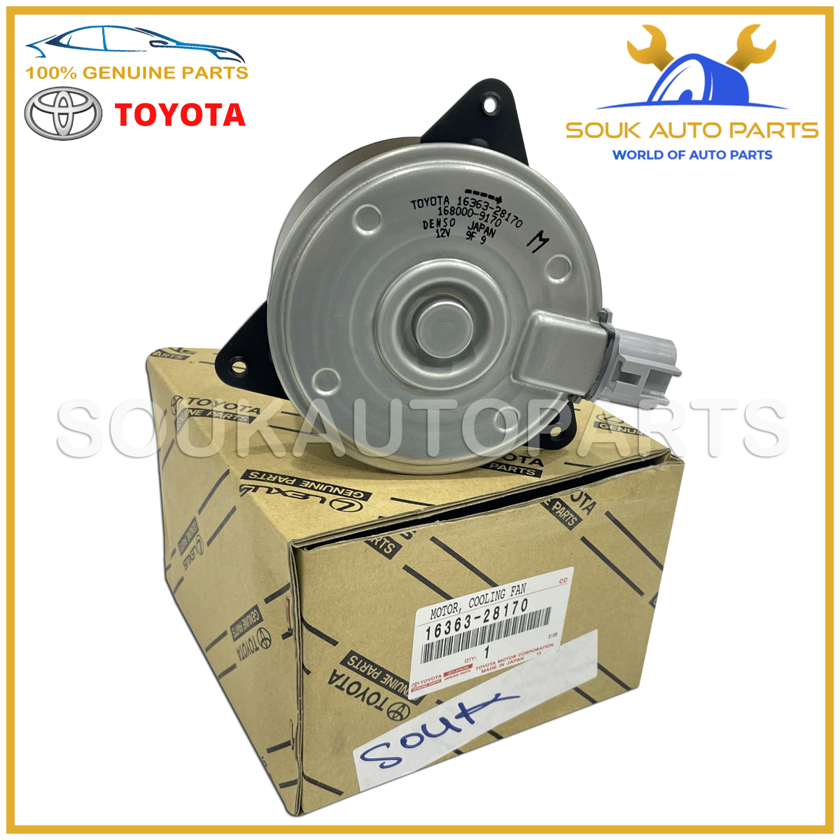 ※※koo※※ 16363-28170 Genuine Toyota MOTOR, COOLING FAN 1636328170 OEM