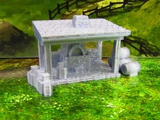 Small Blacksmith Shop Smithy's Forge Scatter Terrain Scenery 3D Printed Model