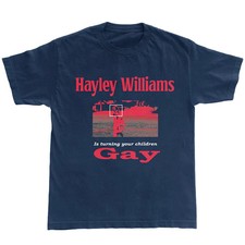 Hayley Williams Is Turning Your Children Gay Navy Blue T-shirt