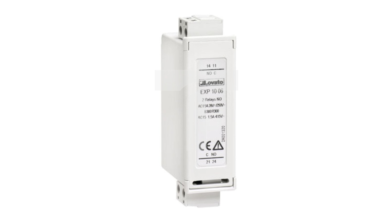 Additional module, 2 relay outputs to increase the number of steps EXP1006