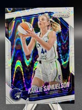 2025 Panini Prizm WNBA #102 Karlie Samuelson White Seismic Prizms