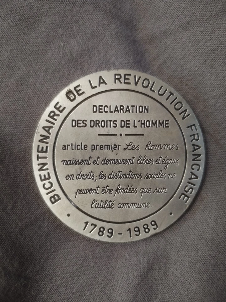 Médaille Bicentenaire Révolution Française 1789-1989 - Prise de la Bastille (Ate - Photo 2/2