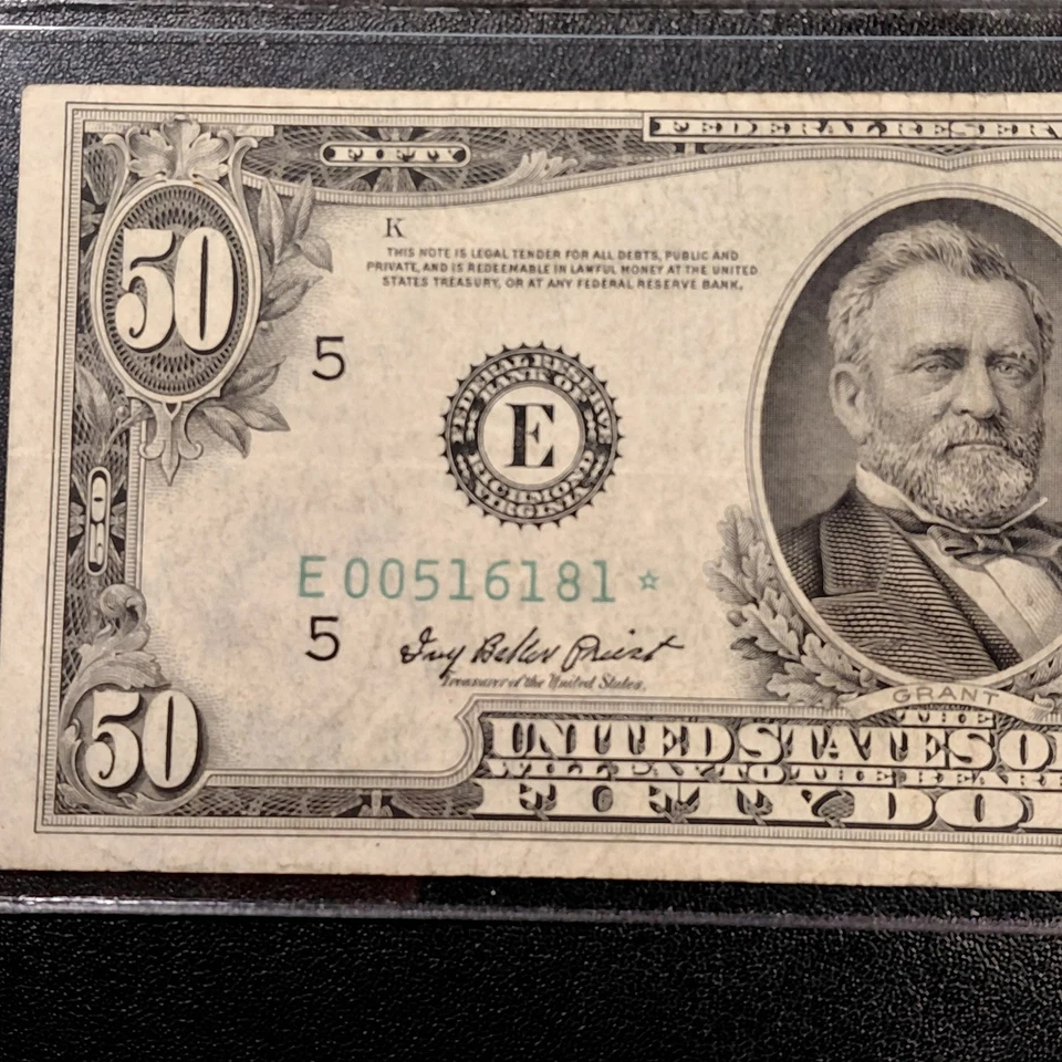 1950 ($50) *STAR* Federal Reserve Banknote. Richmond, VA. - Image 3 of 4