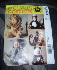 NEW McCall  s MP444 Toddler COSTUMES Uncut Sewing Pattern Lion Panda Skunk Monkey
