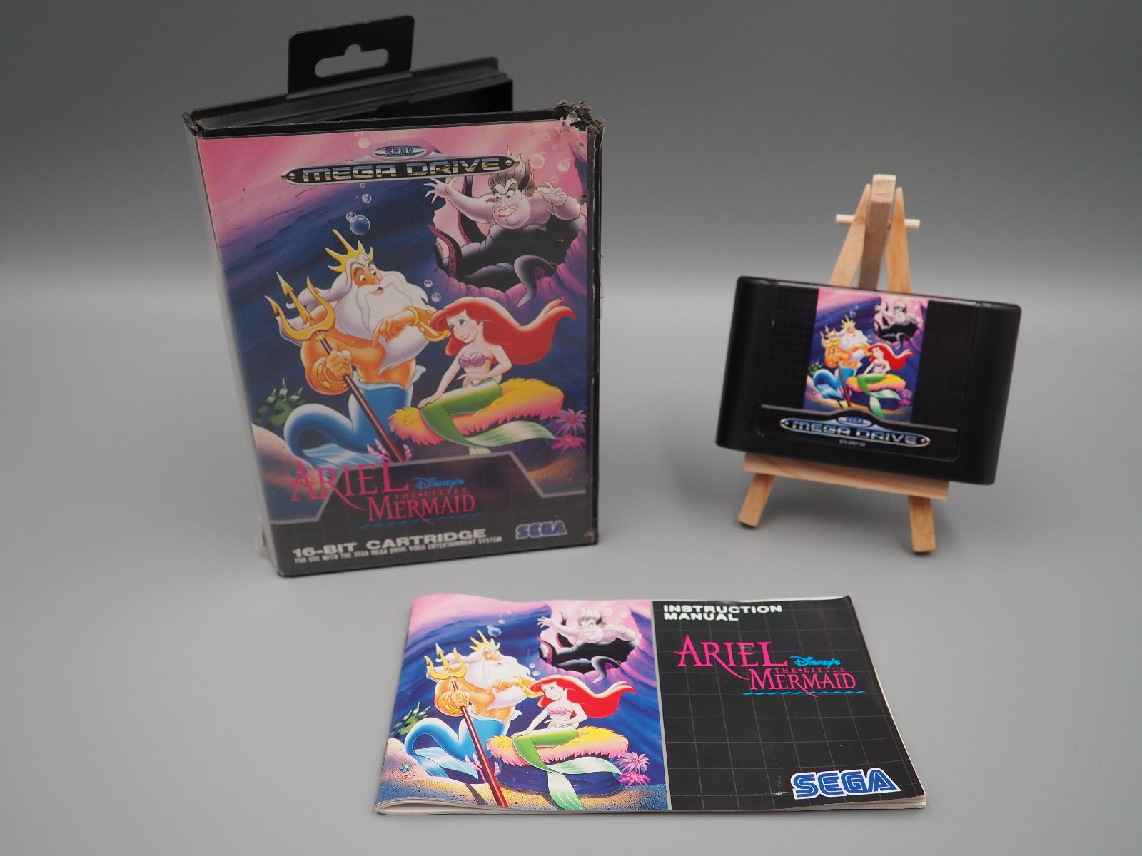 Ariel The Little Mermaid Sega Mega Drive mit Anleitung Modul guter Zustand